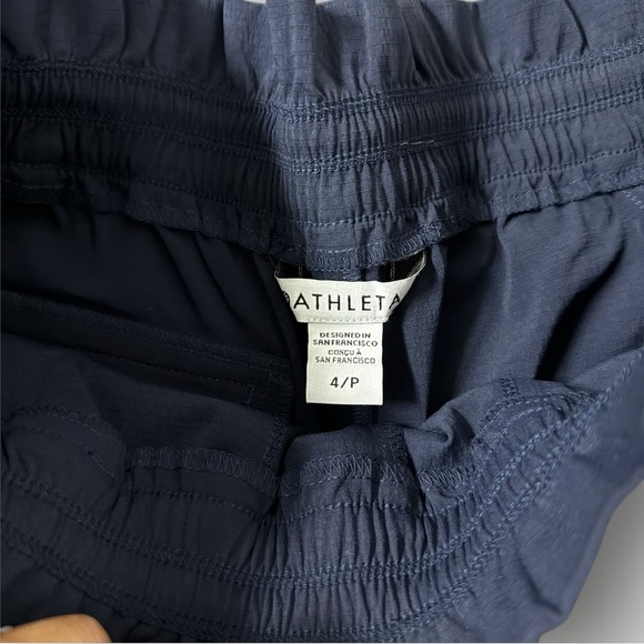 ATHLETA TREKKIE HIGH RISE PARACHUTE PANT Navy Blue Sz 4p - Picture 5 of 15